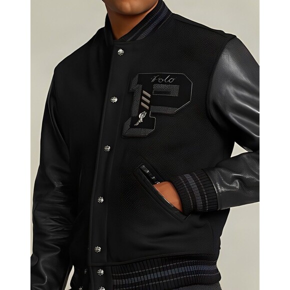 Polo Ralph Lauren Other - NWT $898 Polo Ralph Lauren MEN'S JACKET M , L WOOL, LEATHER LETTERMAN